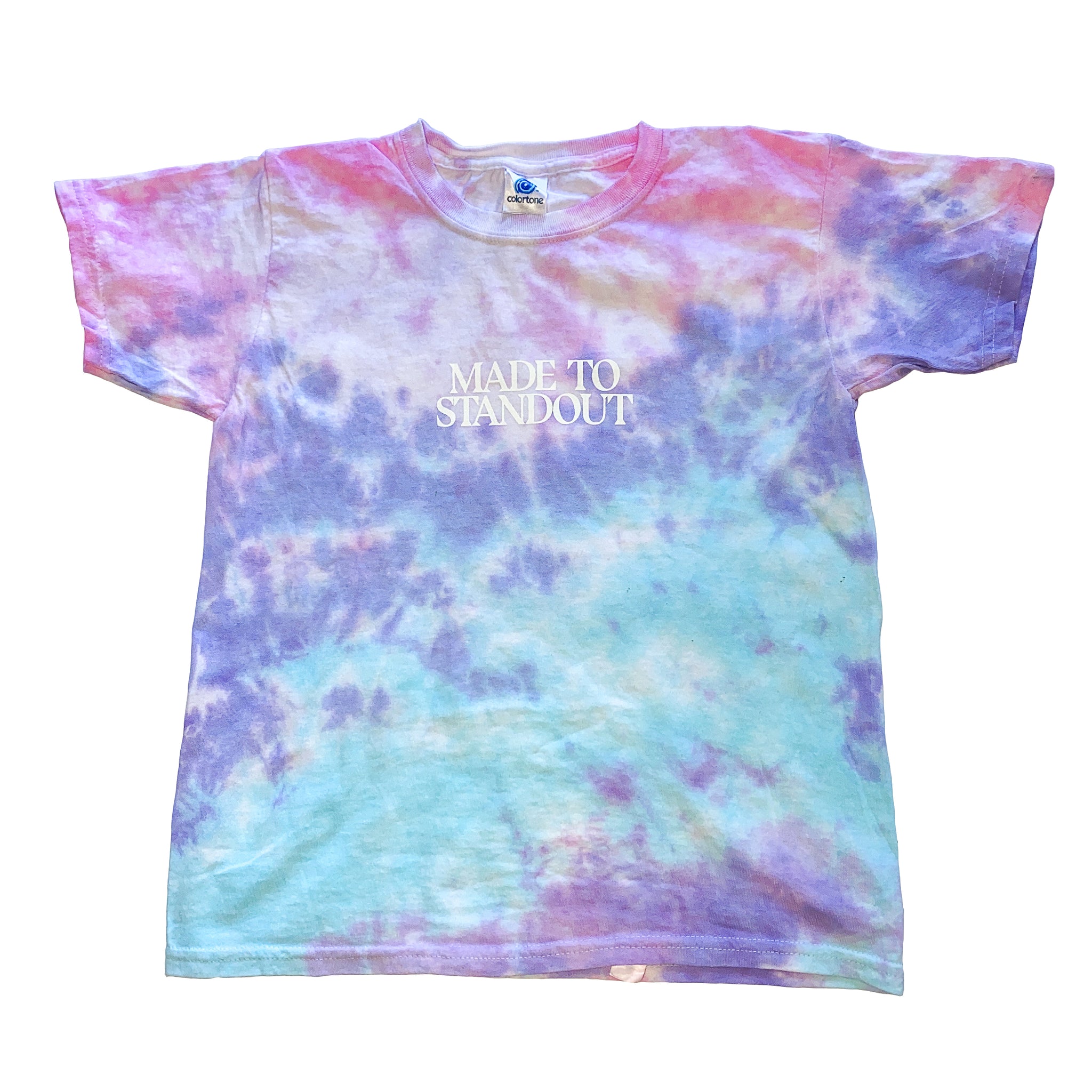 Youth Tie Dye Forged By Fire T-Shirt - Cotton Candy – Made To Standout